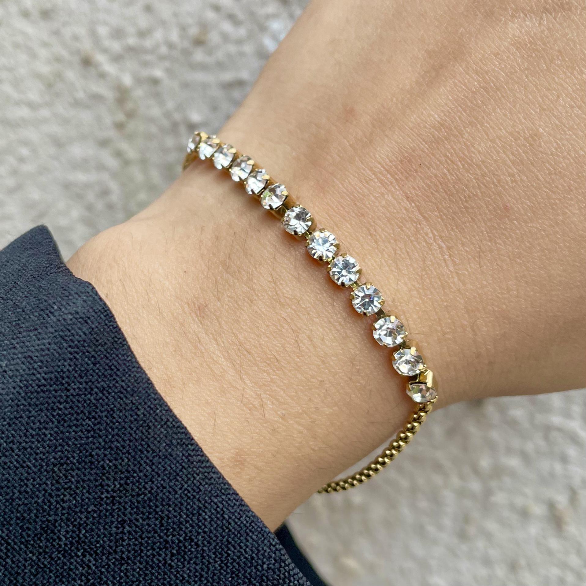 Half Tennis Diamond Bracelet