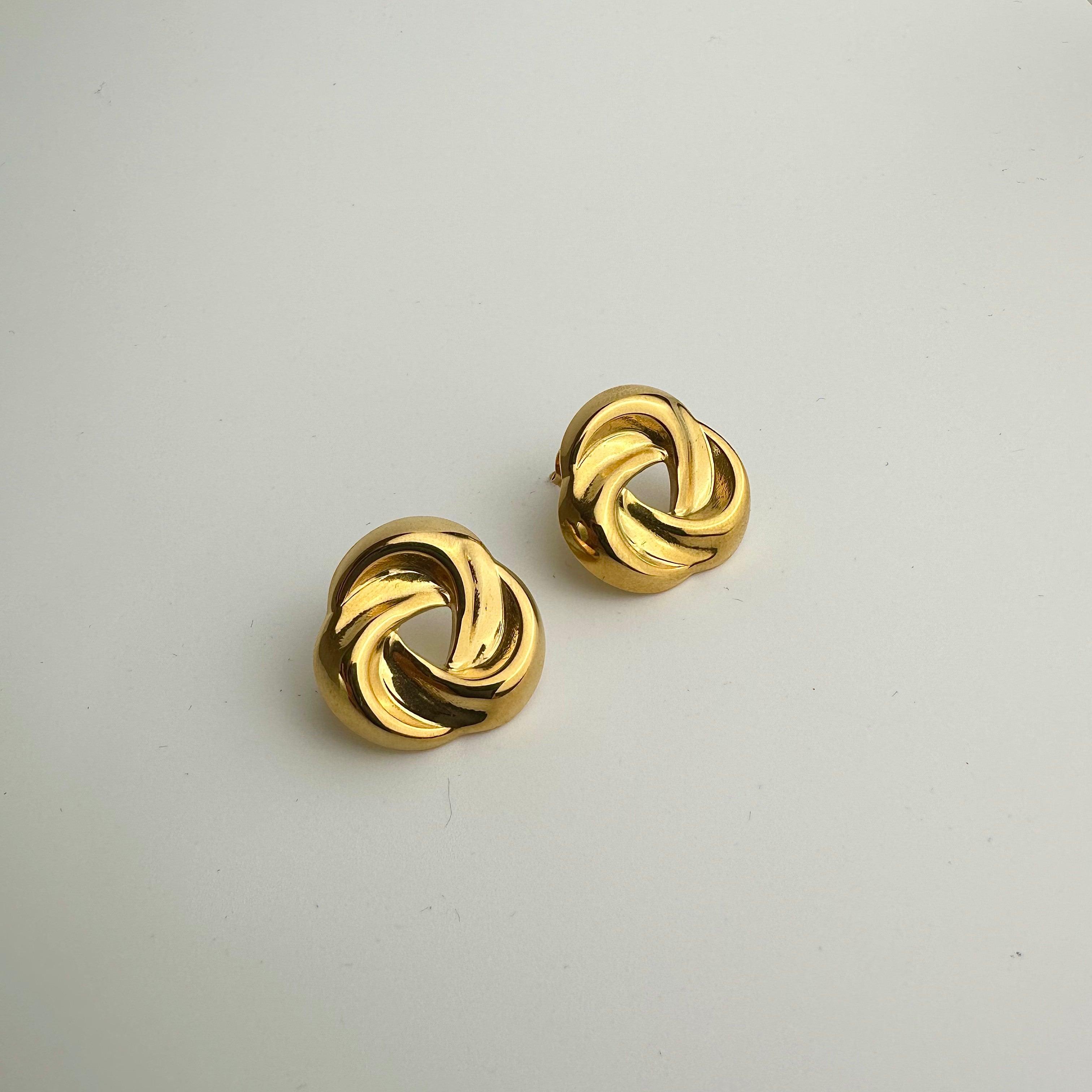 Blossom Cross Studs Earrings