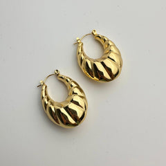 Grand Cross Hoops Earrings