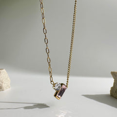 Pink Sapphire Necklace