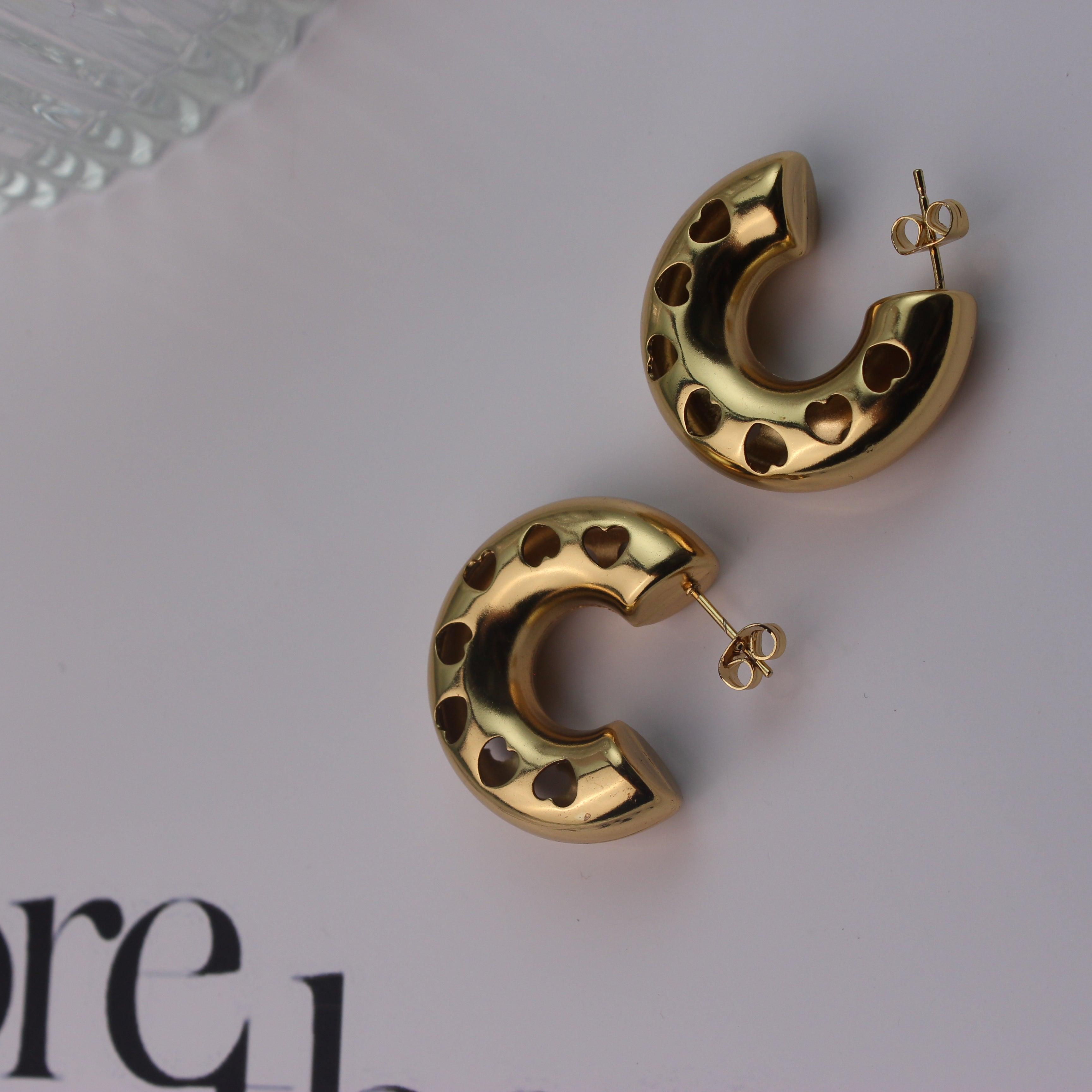 Heart Earrings - Local Pitara