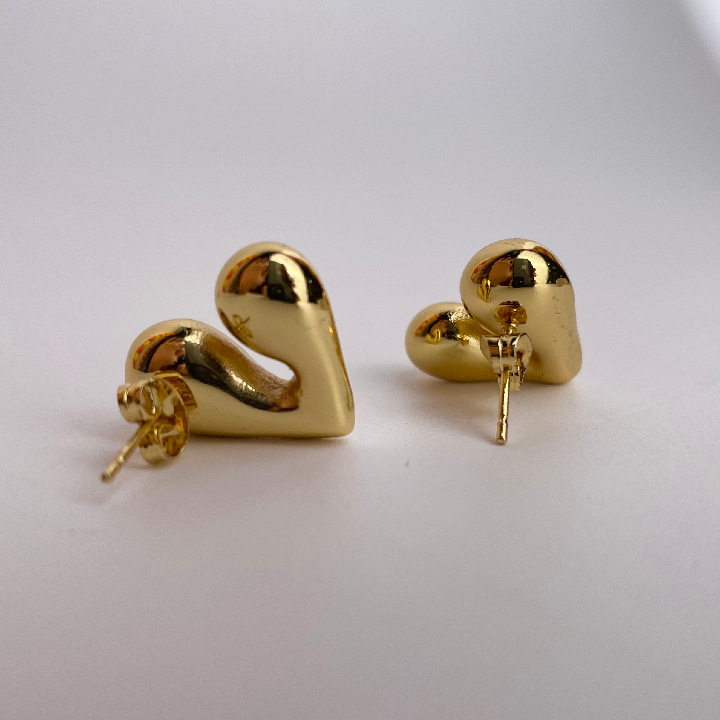 Puffy Heart Studs Earrings