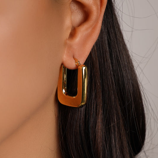 Sleek Rectangle Earrings