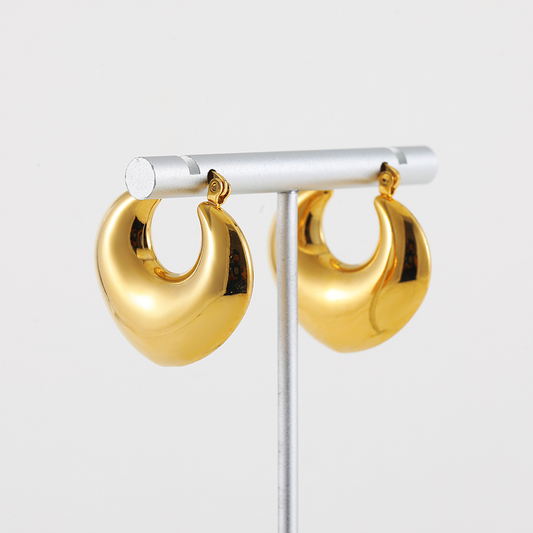 Luxe Gold Hoops Earrings