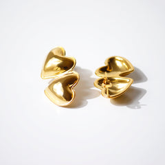 Double Heart Delight Earrings