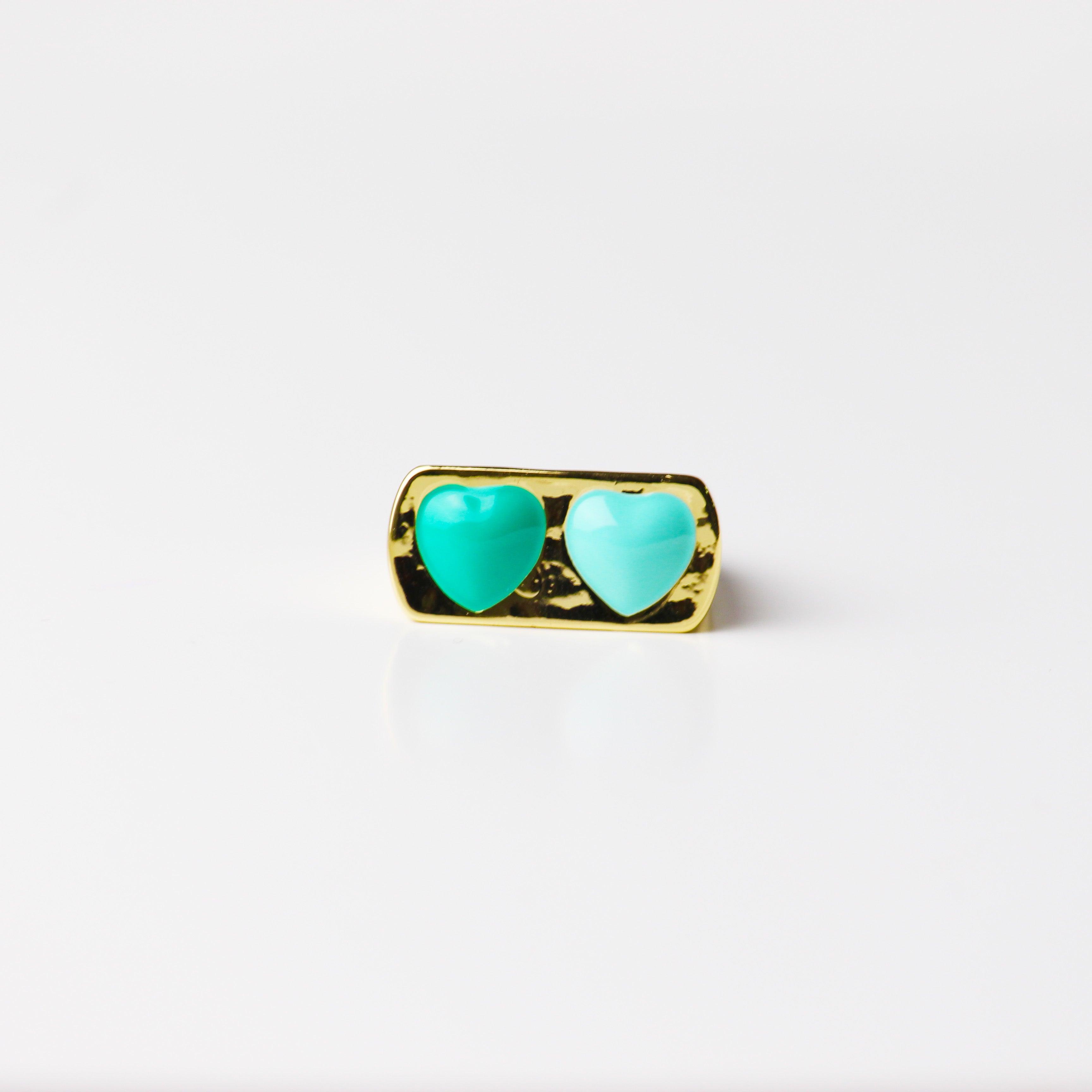 Twin Heart Ring - Local Pitara
