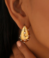 Lustrous Tear Earrings