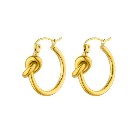 Eternal Knot Hoops Earrings