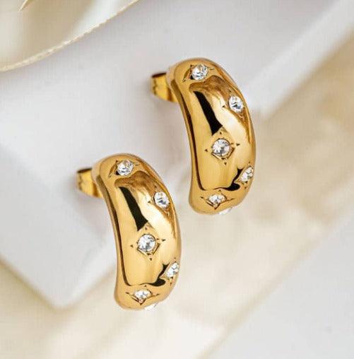 Cashew Diamond Drops Earrings