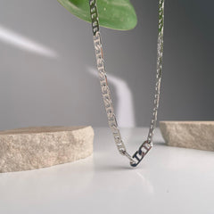 Silver Flat Link Chain