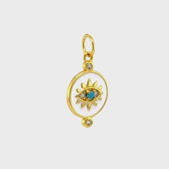 Evil Eye Medallion Charm