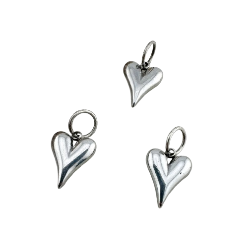 Heart Silver Charm