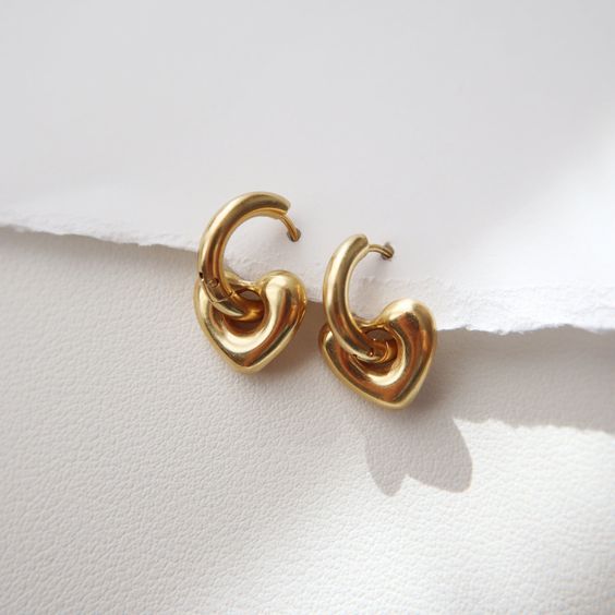 Heart Hoop Earring - Local Pitara