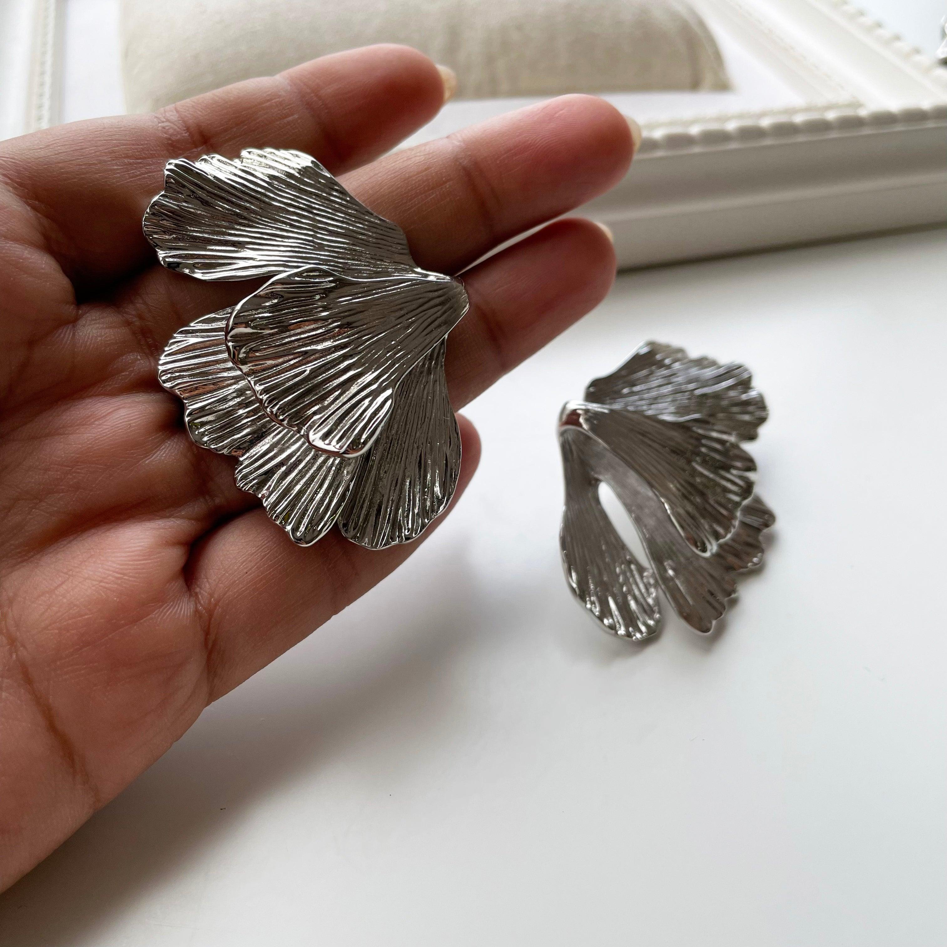 Heavenly Wings Hoops Earrings - Local Pitara