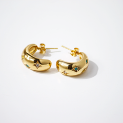 Cashew Diamond Drops Earrings