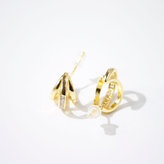 Trio Radiance Studs Earrings